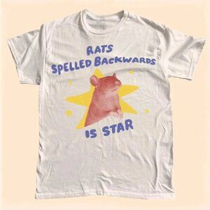 Rats spelled backwards is star t  shirt  81